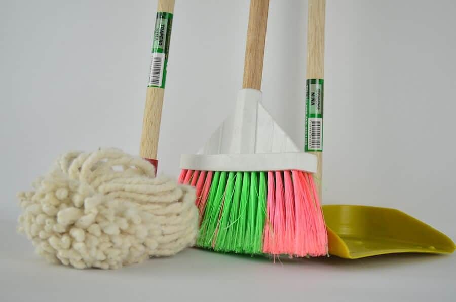 Cleaning materials to help keep your house tidy.